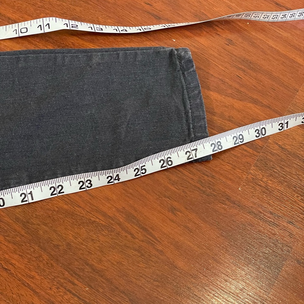 Forever 21 lightweight jeans jeggings size 6 spandex black  ankle skinny cropped - Picture 7 of 9